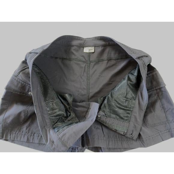 Eddie Bauer Lightweight Stretch Nylon Cargo Hiking Shorts. Black, Women's 14 EUC - Picture 3 of 5